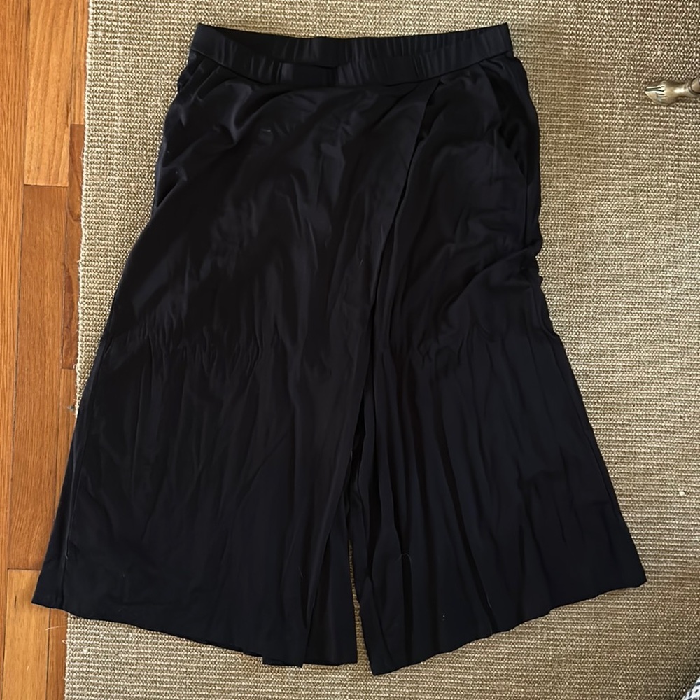 Eileen Fisher Wide Cropped Wrap Pant NWT